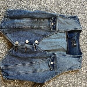 REFUGE Denim Blue Vest NWT